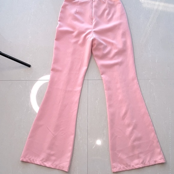 CLUB LONDON PINK HIGH WAIST WIDE LEG PANTS Size 6 in women - Picture 6 of 8